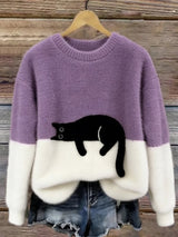 Carol Casual Cat Sweater