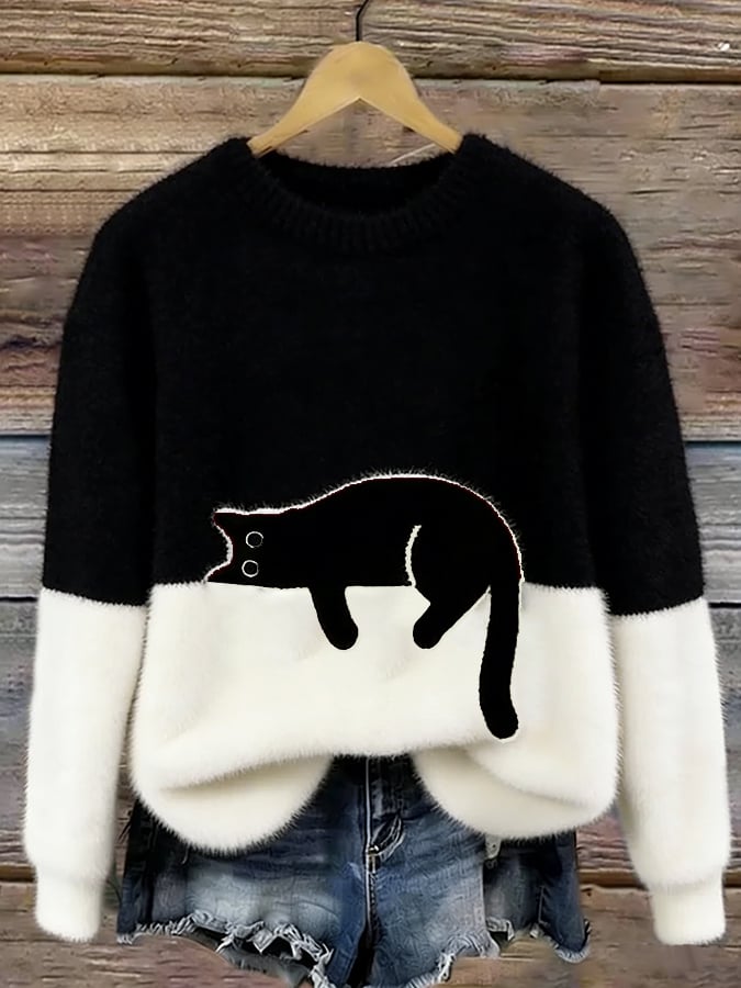 Carol Casual Cat Sweater