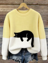 Carol Casual Cat Sweater