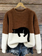 Carol Casual Cat Sweater