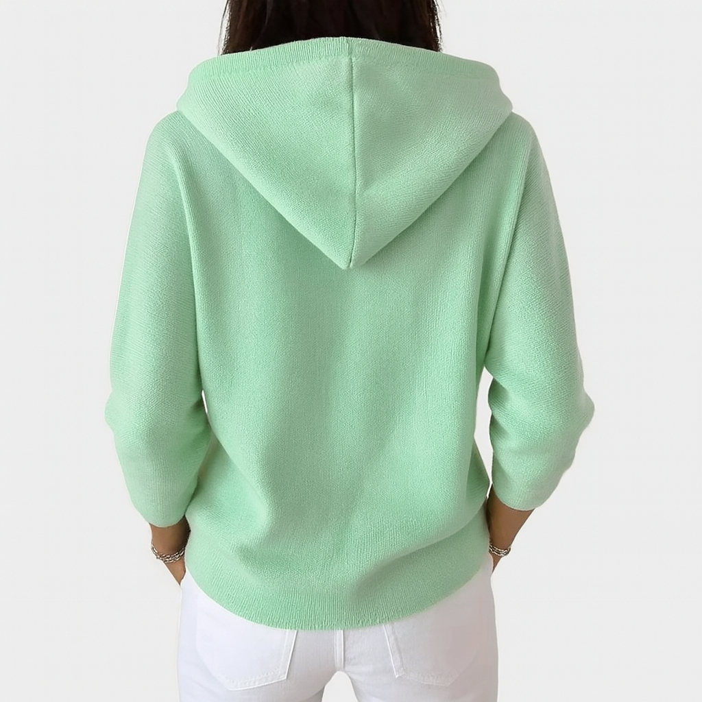 Liz Soft Knitted Cardigan With Hood